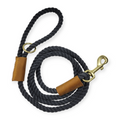 Charcoal Cotton Rope leash (5')