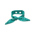 Aqua Paisley Neckerchief Scarf (X-Small)