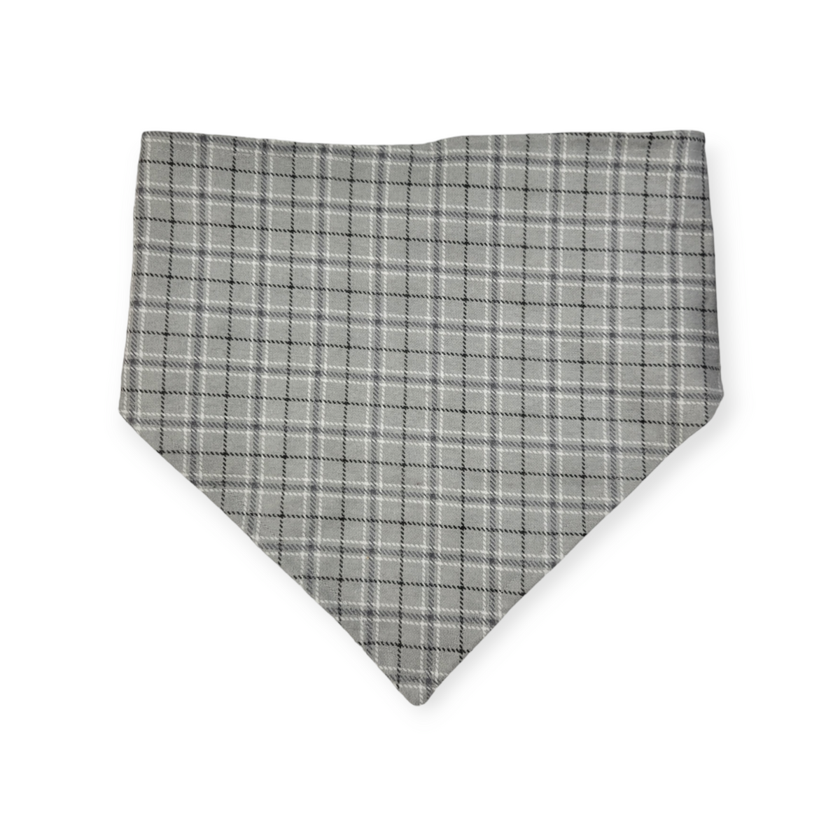 Little Cowboy/Gray Plaid Velcro Bandana (Large)