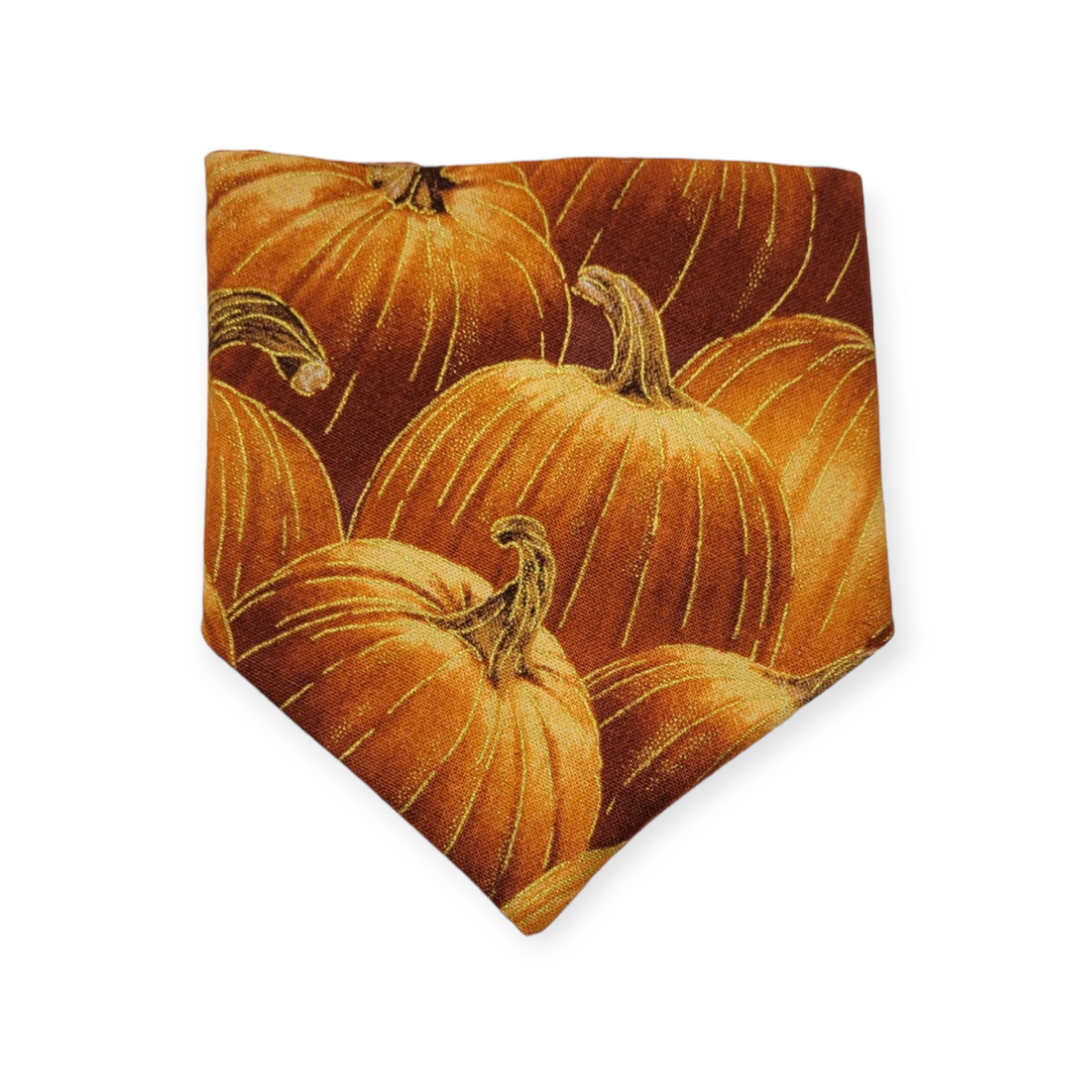 Pumpkin Patch/Orange Plaid Slip-on Scrunchie Bandana (XX-Small)