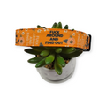 FAFO Orange Floral Dog Collar (Large)