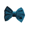 Teal Velvet Bowtie - 5"