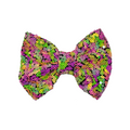 Neon Rainbow Sequin Bowtie - 5"
