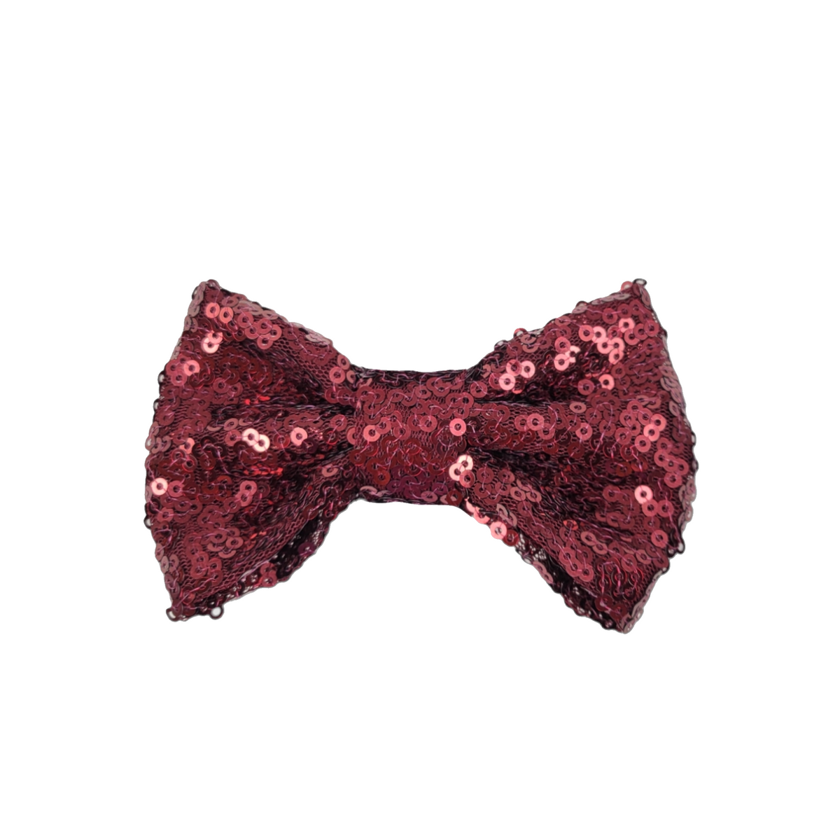 Wine Sequin Bowtie - 4"