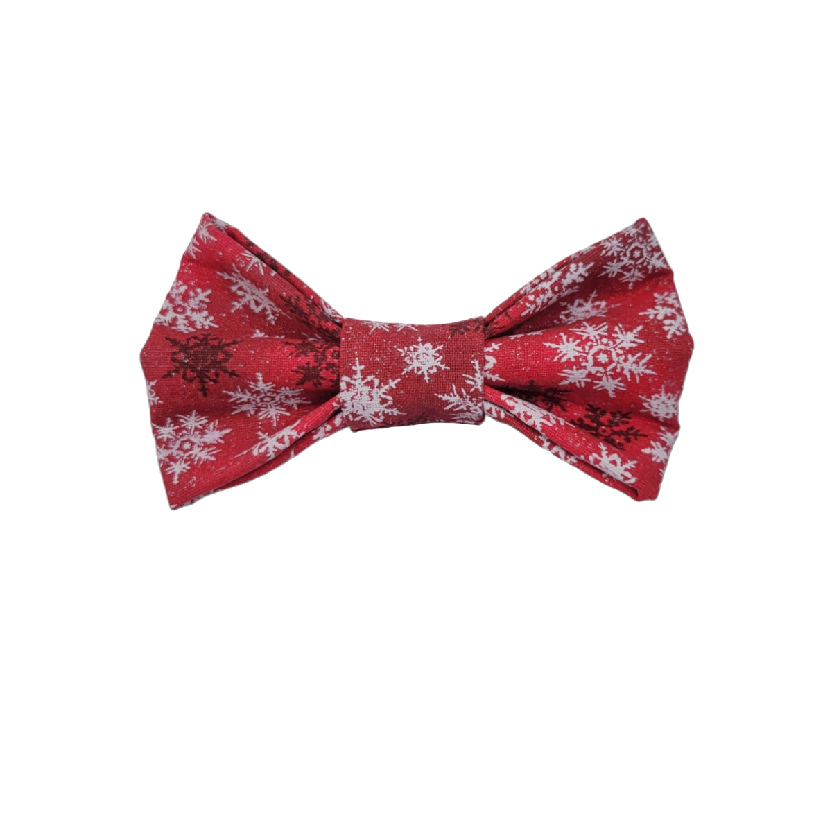 Red Snowflakes Bowtie - 4"