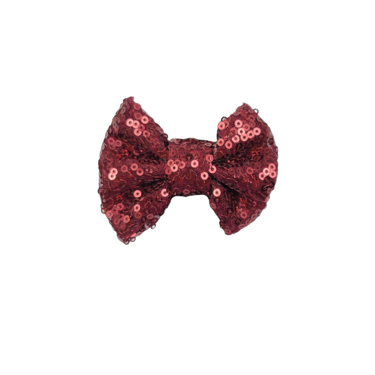 Wine Sequin Bowtie - 3"