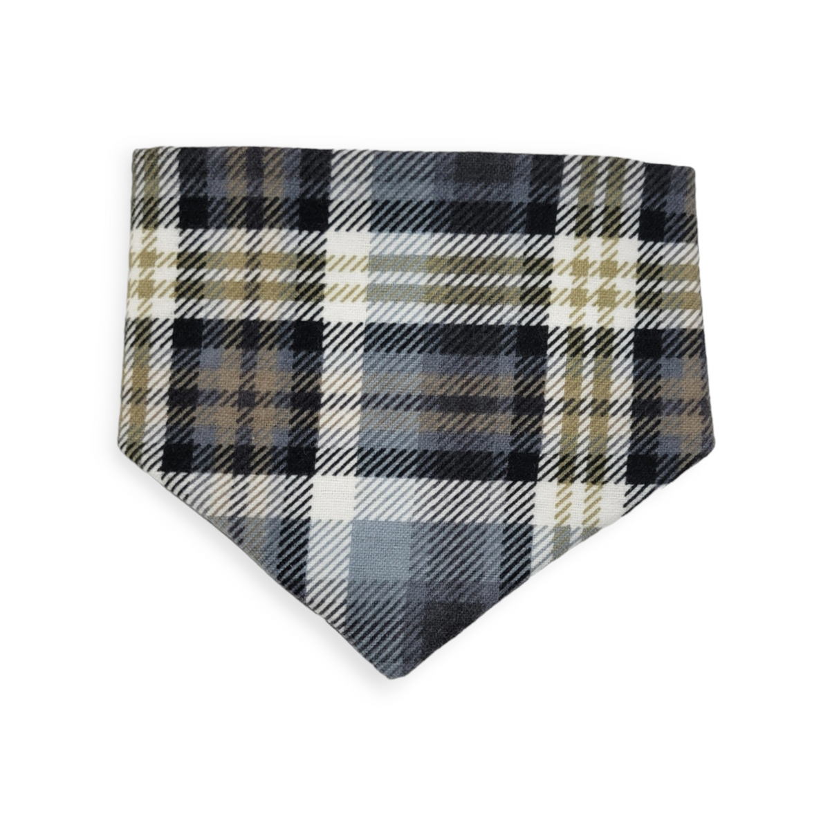 Lick or Treat/Plaid Slip-on Scrunchie Bandana (X-Small)