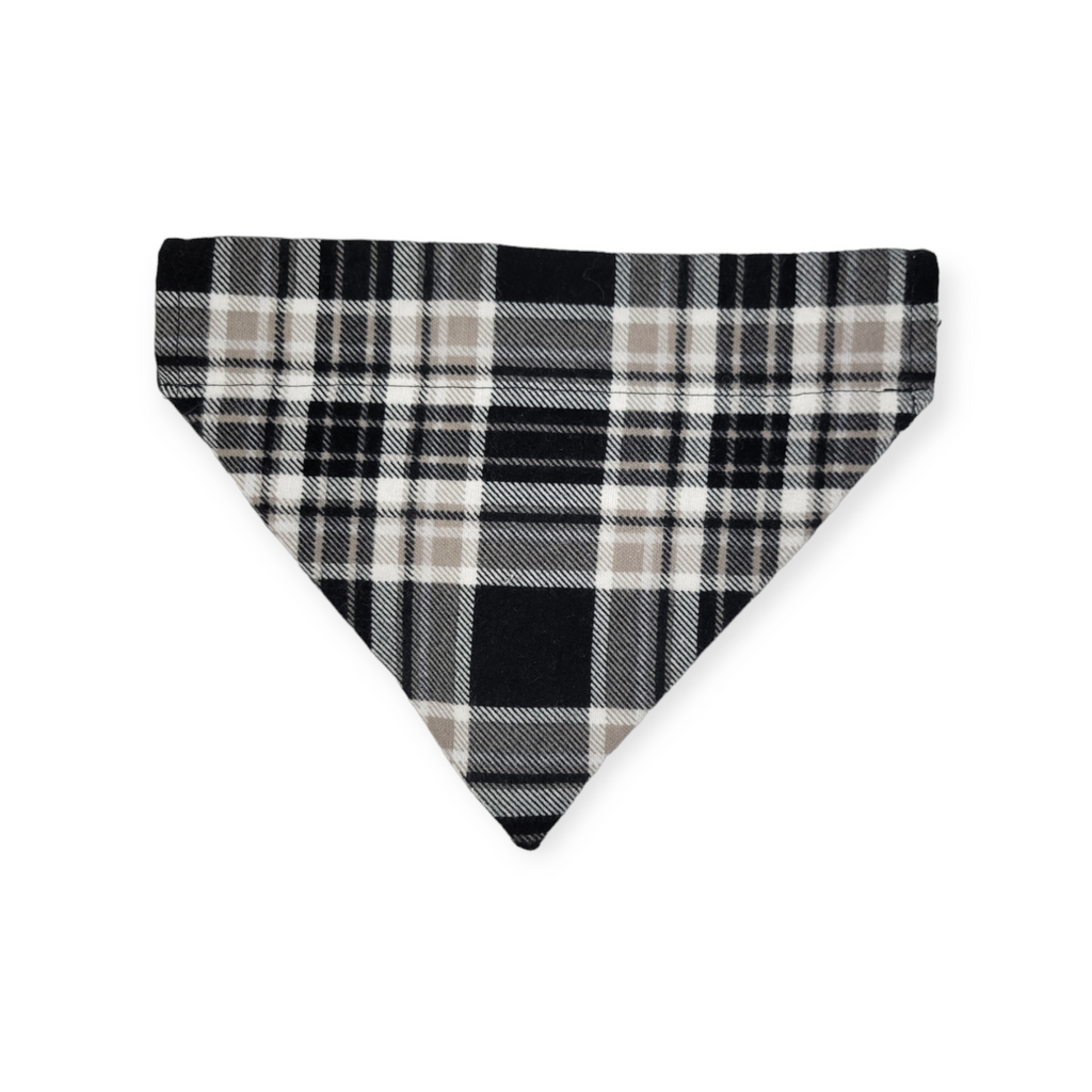 Halloween Candy/Plaid Reversible Slide-on Bandana (Medium)
