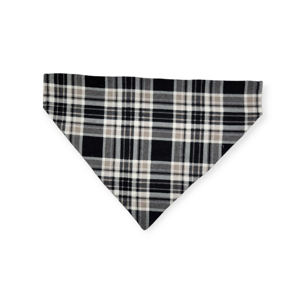 Halloween Candy/Plaid Reversible Slide-on Bandana (Large)