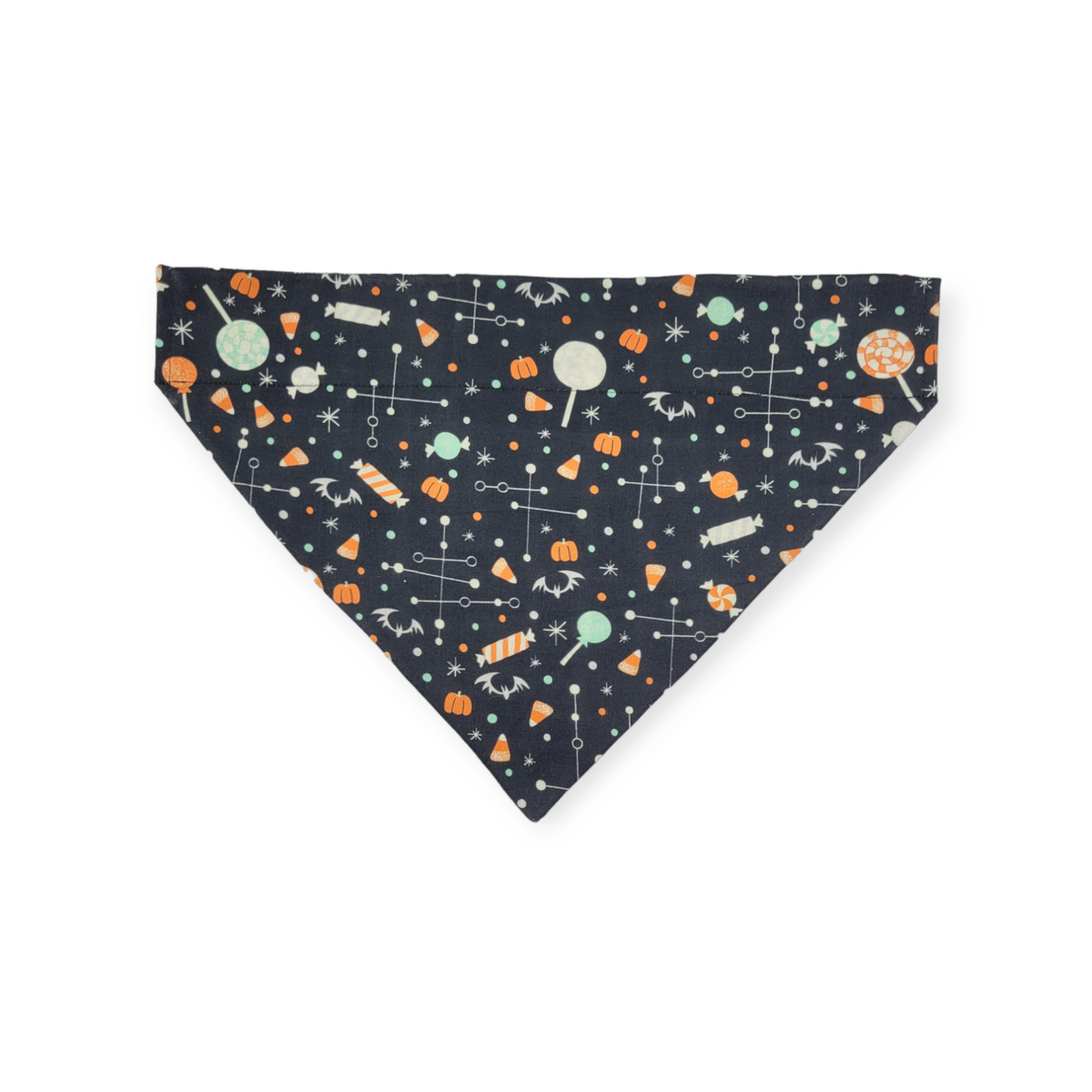 Halloween Candy/Plaid Reversible Slide-on Bandana (Large)