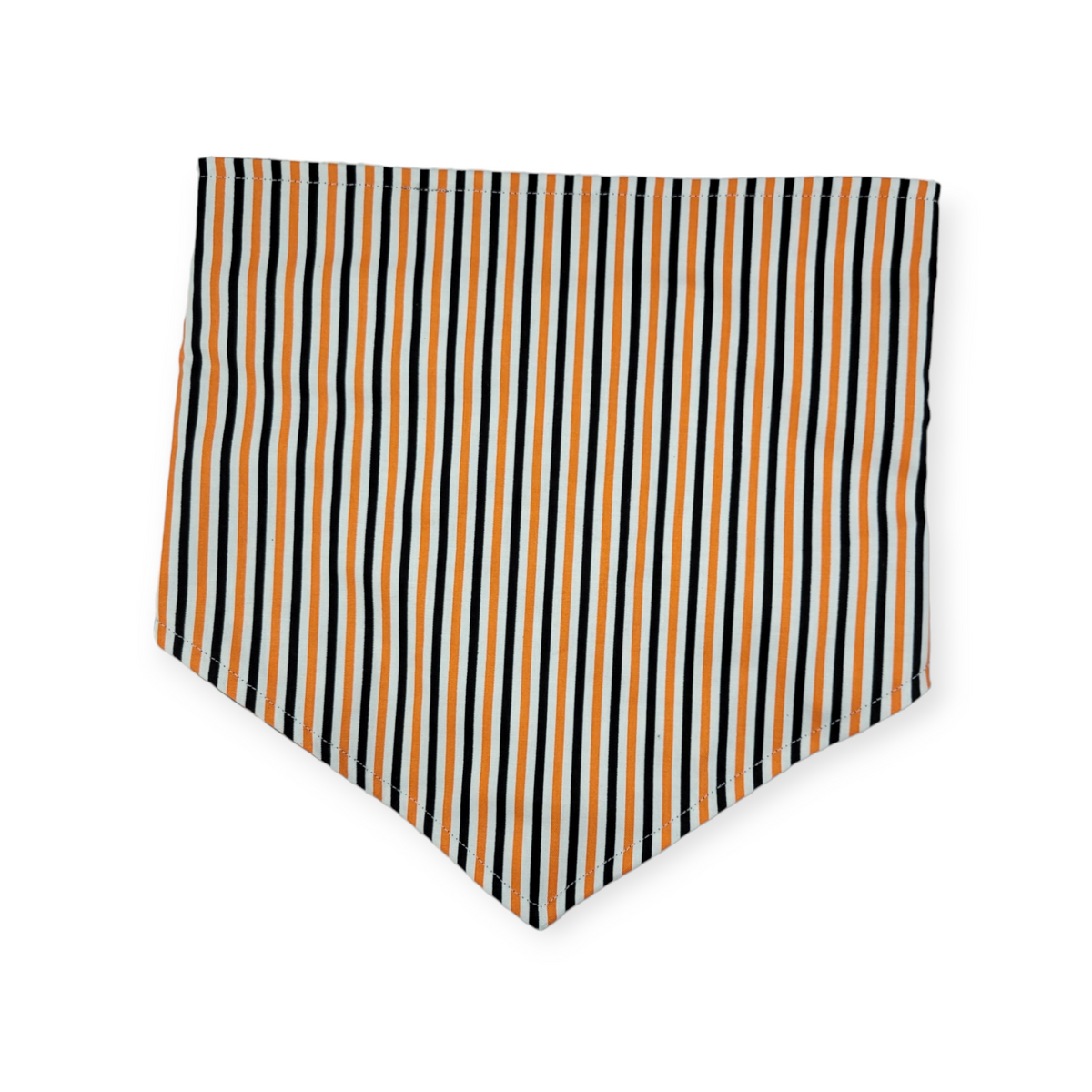 Candy Corn/Halloween Stripes Reversible Tie-on Bandana  (Large)
