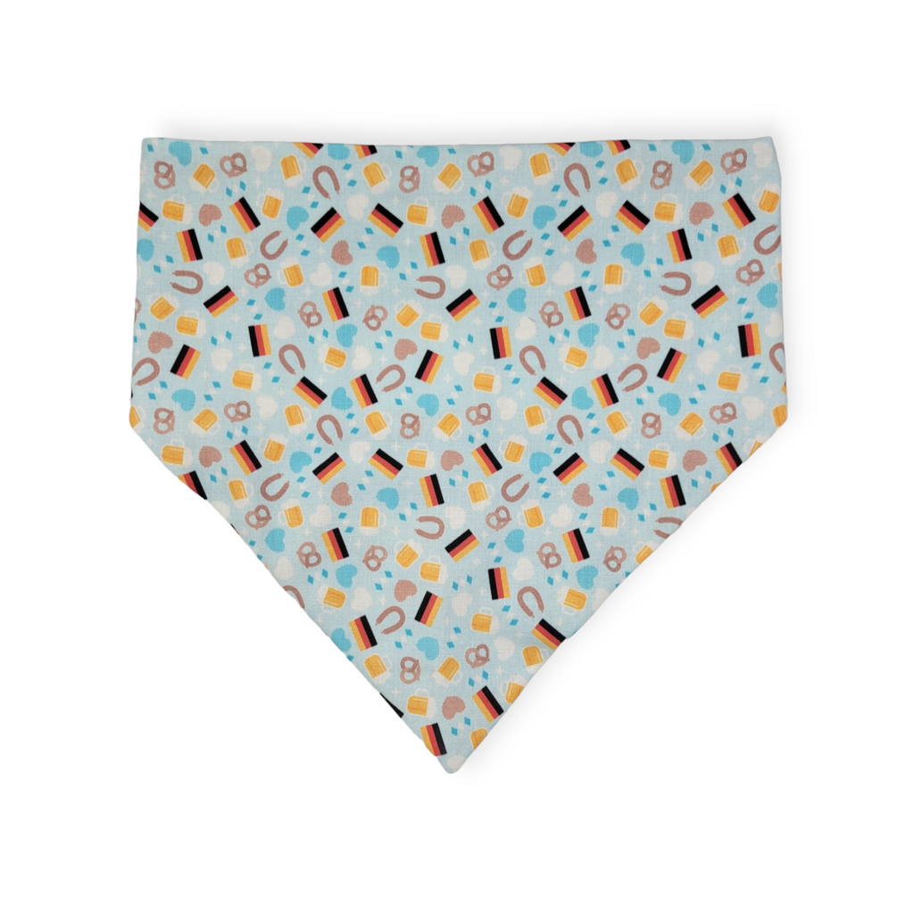 Oktoberfest/ Mustard Plaid Slip-on Scrunchie Bandana (X-Large)