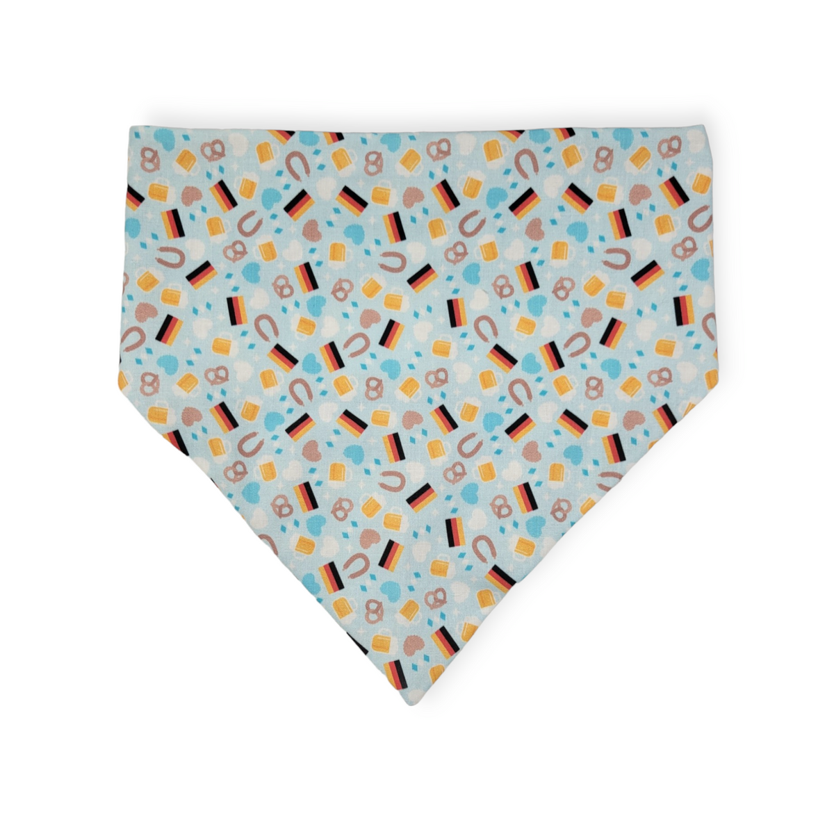 Oktoberfest/ Mustard Plaid Slip-on Scrunchie Bandana (X-Large)