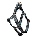 Black & White Plaid Step-In Harness (Small)