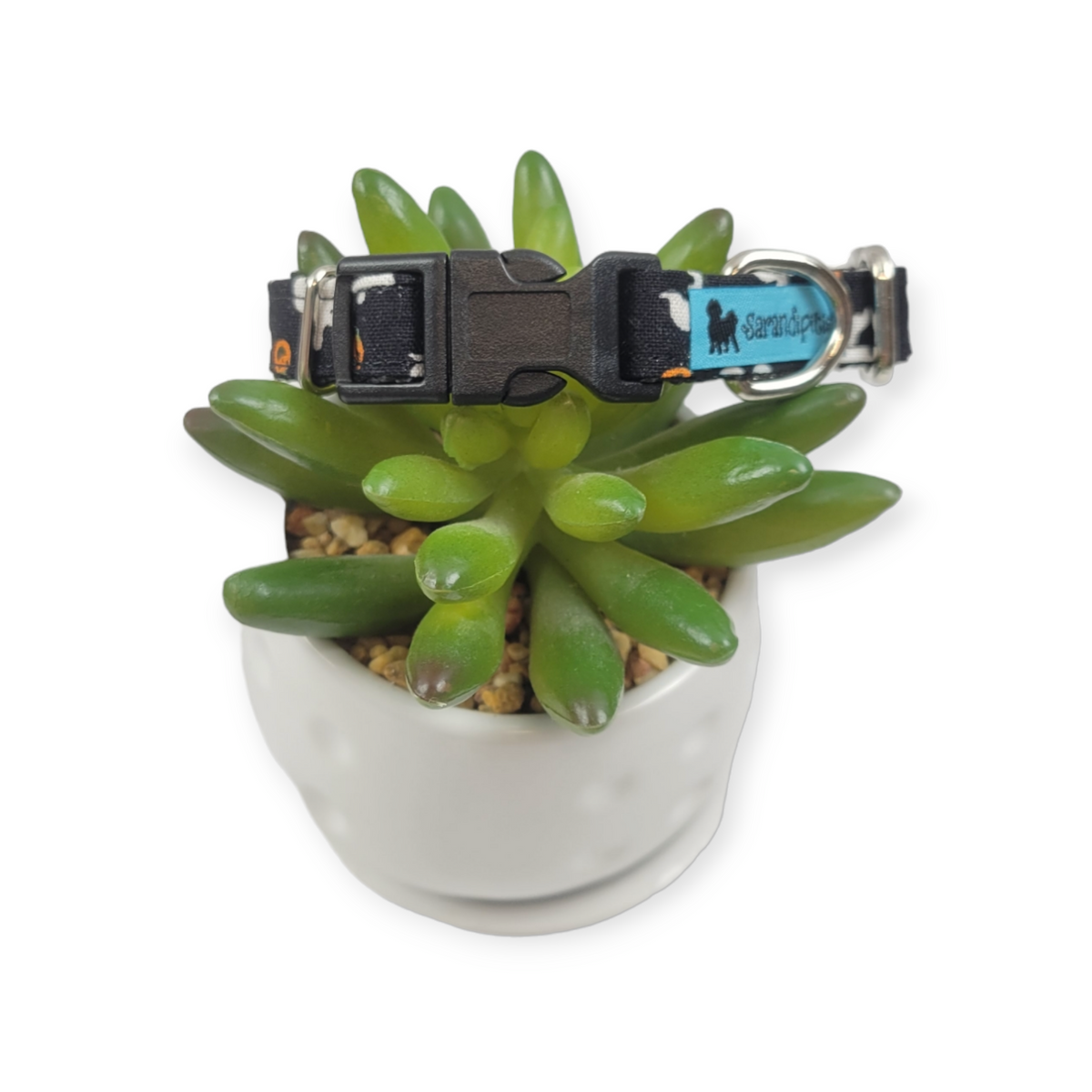 Ghosts & Pumpkins Dog Collar (X-Small)