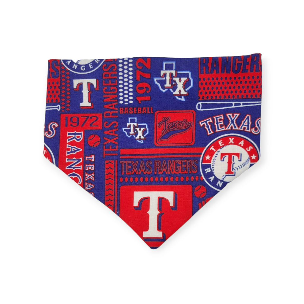 Rangers/Nautical Stripe Slip-on Scrunchie Bandana (Small)