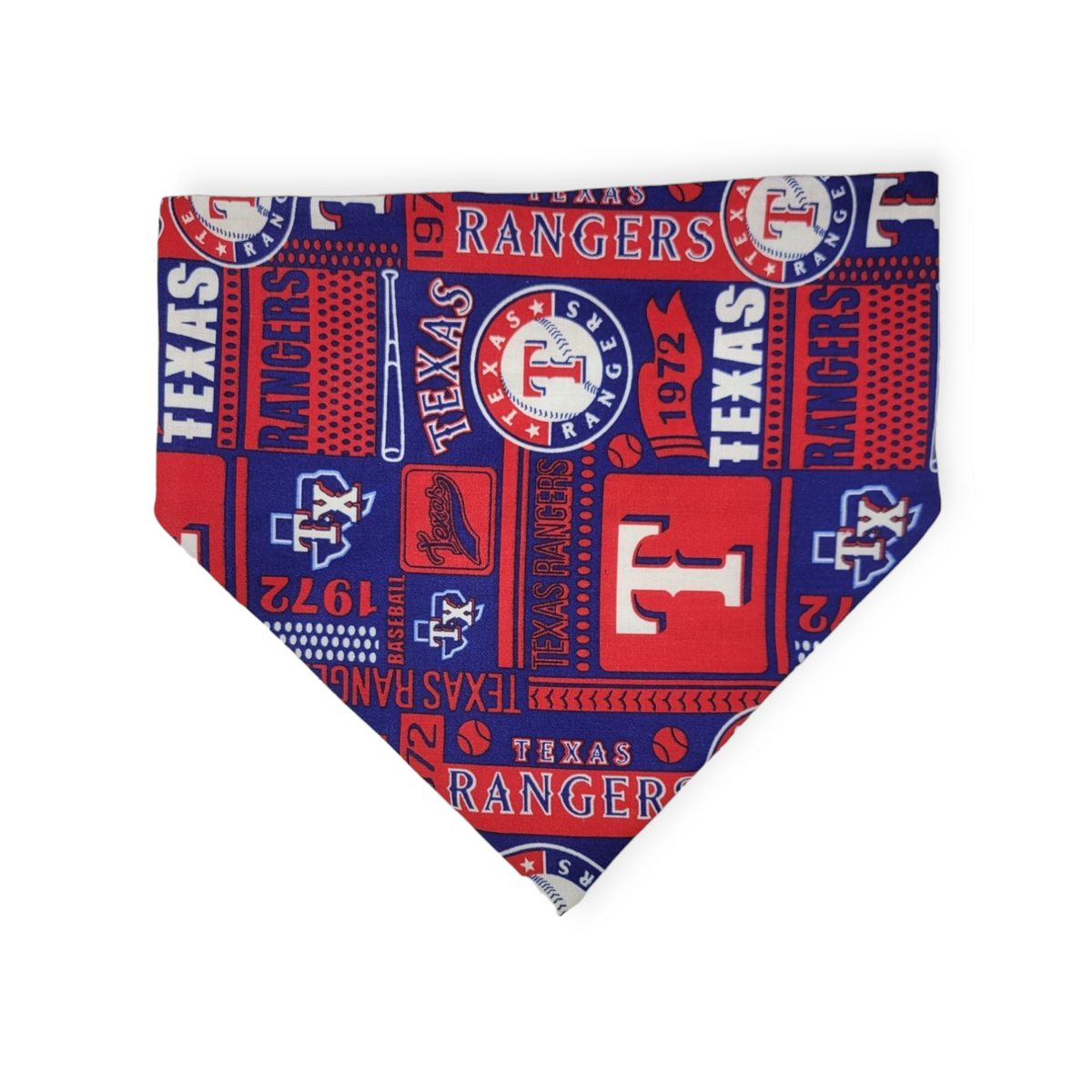 Rangers/Nautical Stripe Slip-on Scrunchie Bandana (Medium/Large)