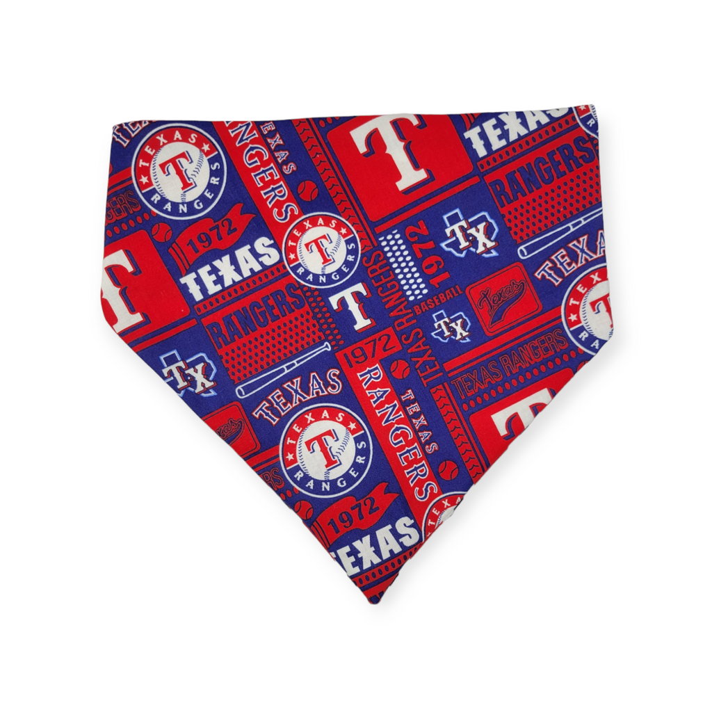 Rangers/Nautical Stripe Slip-on Scrunchie Bandana (Large)