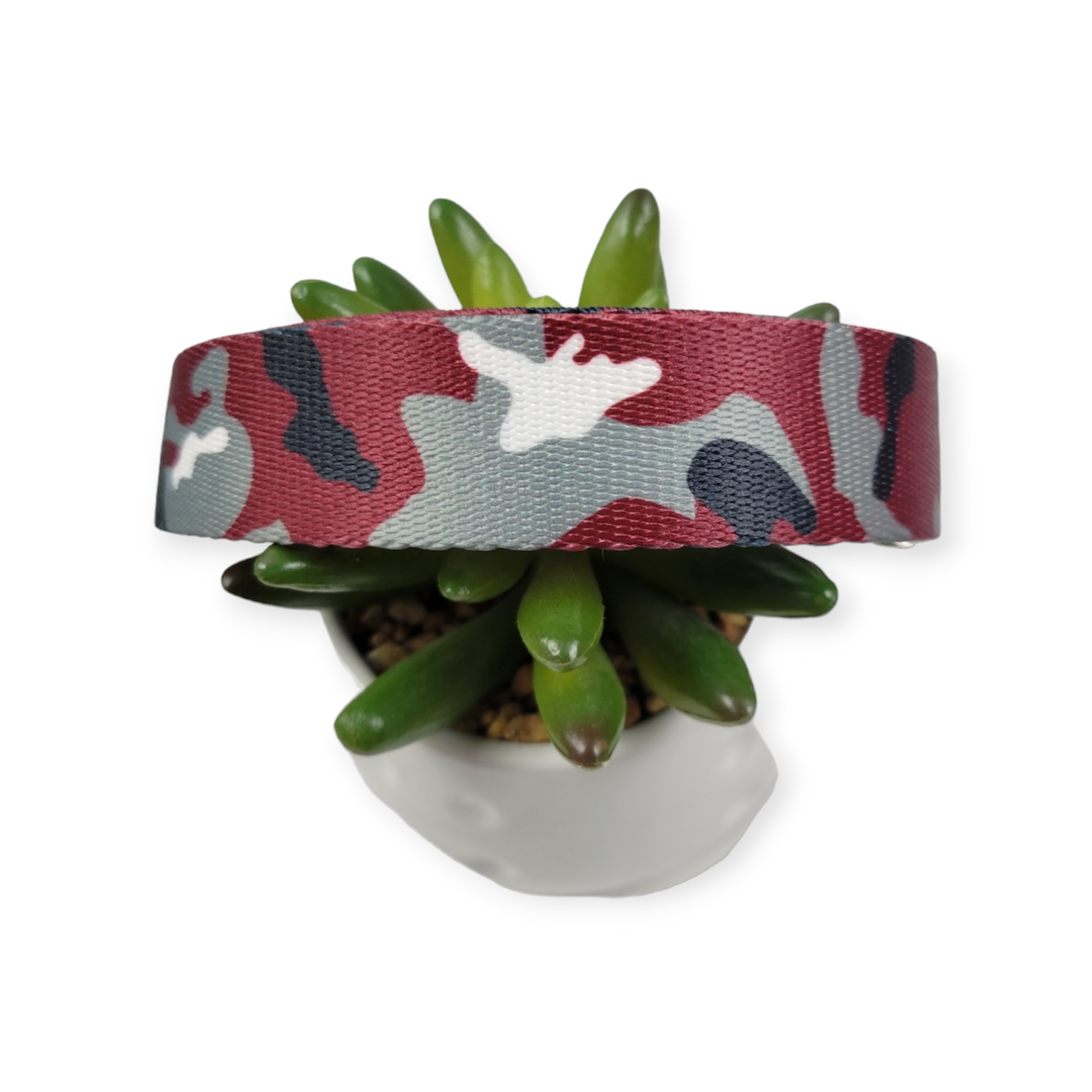 Maroon Camo Dog Collar (Large)