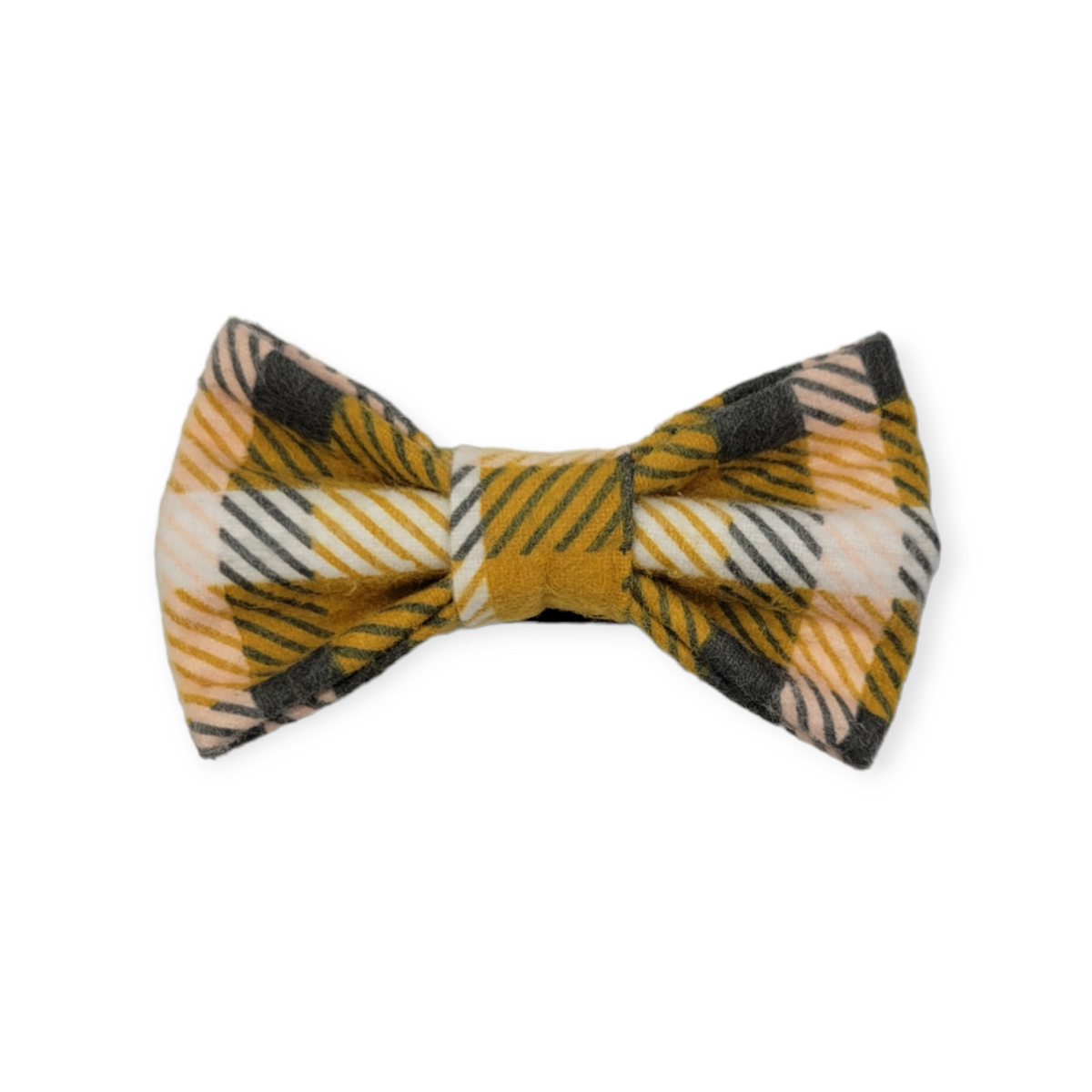 Mustard Plaid Bowtie - 4"