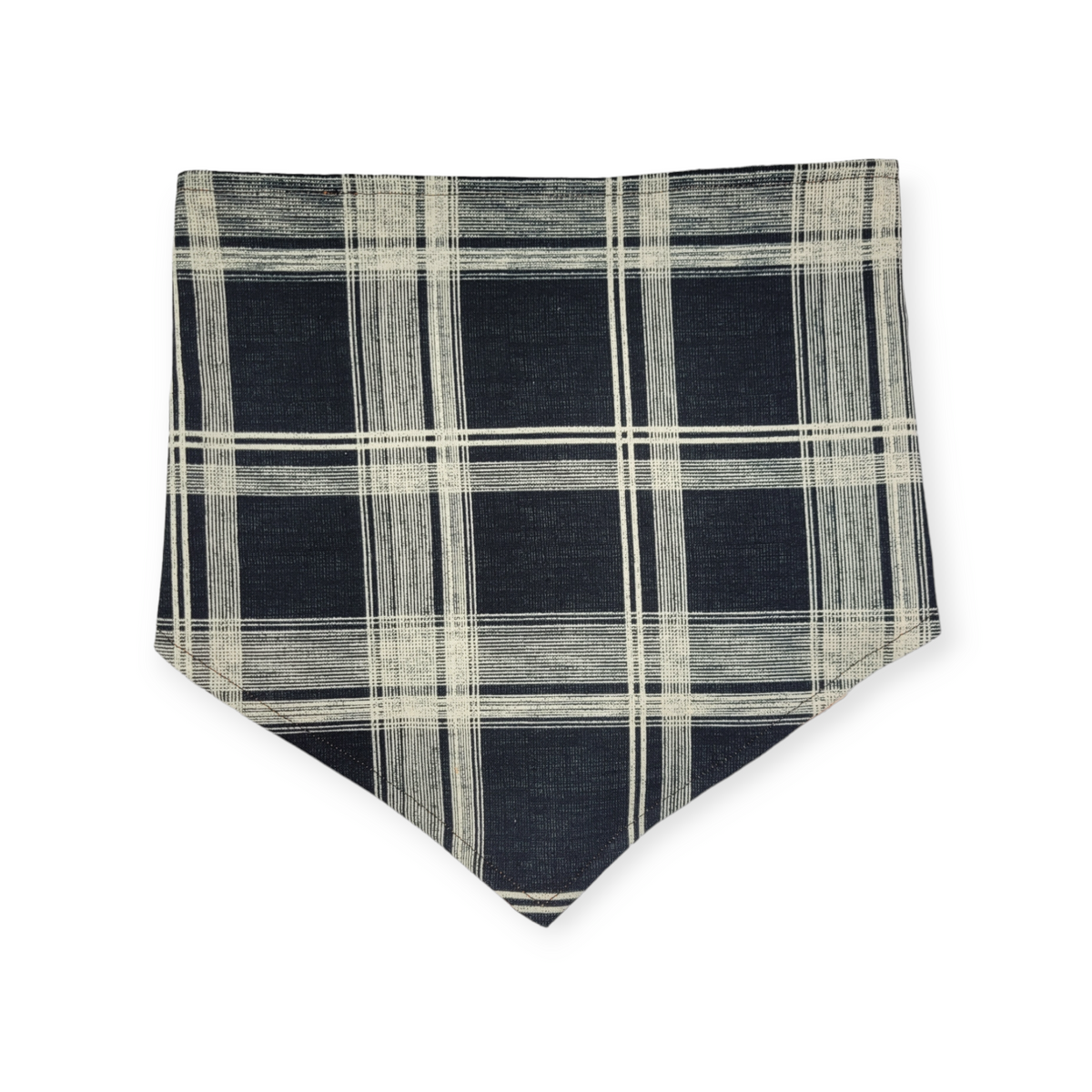 Longhorns/Black Plaid Reversible Tie-on Bandana (Large)