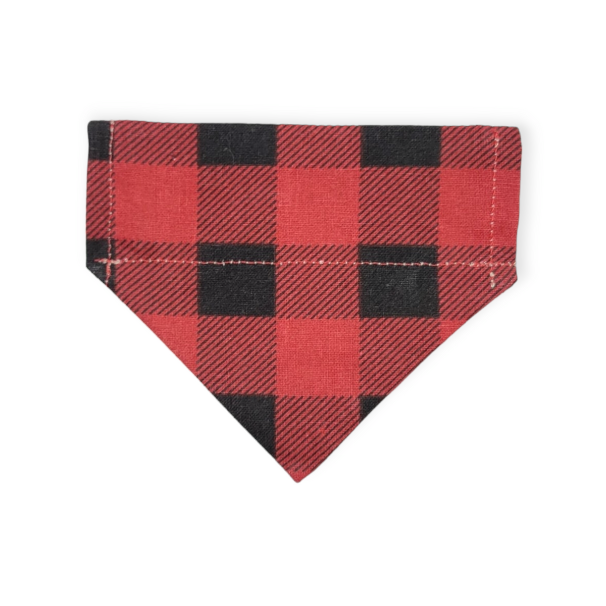 Christmas Snack Cakes/Buffalo Plaid Slide-on Bandana (XX-Small)