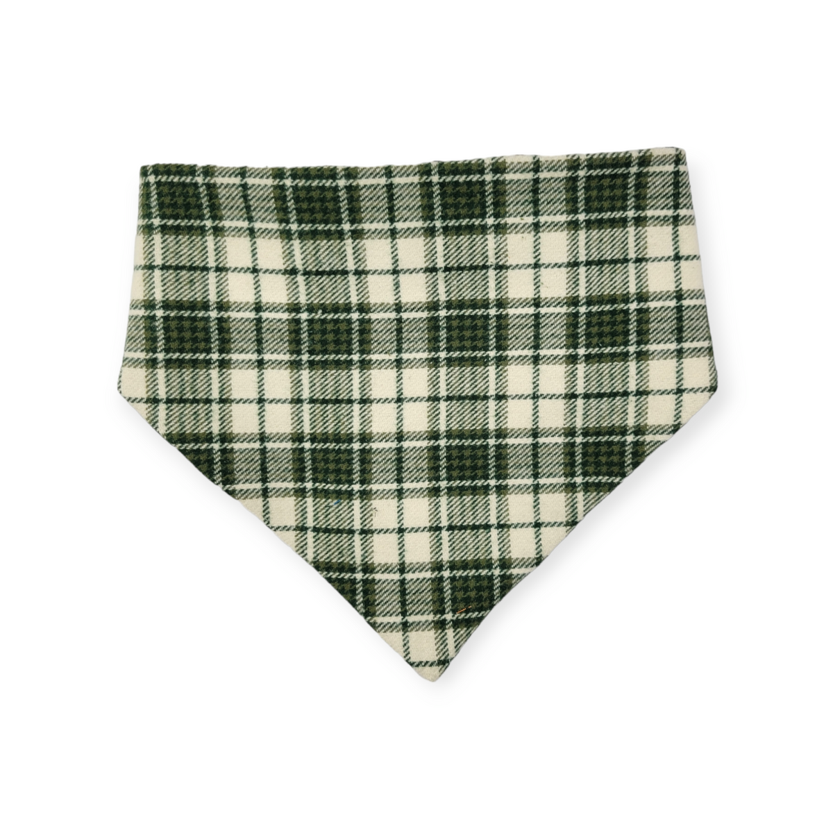 Christmas Tree Farm/Green Plaid Slip-on Scrunchie Bandana (Medium/Large)