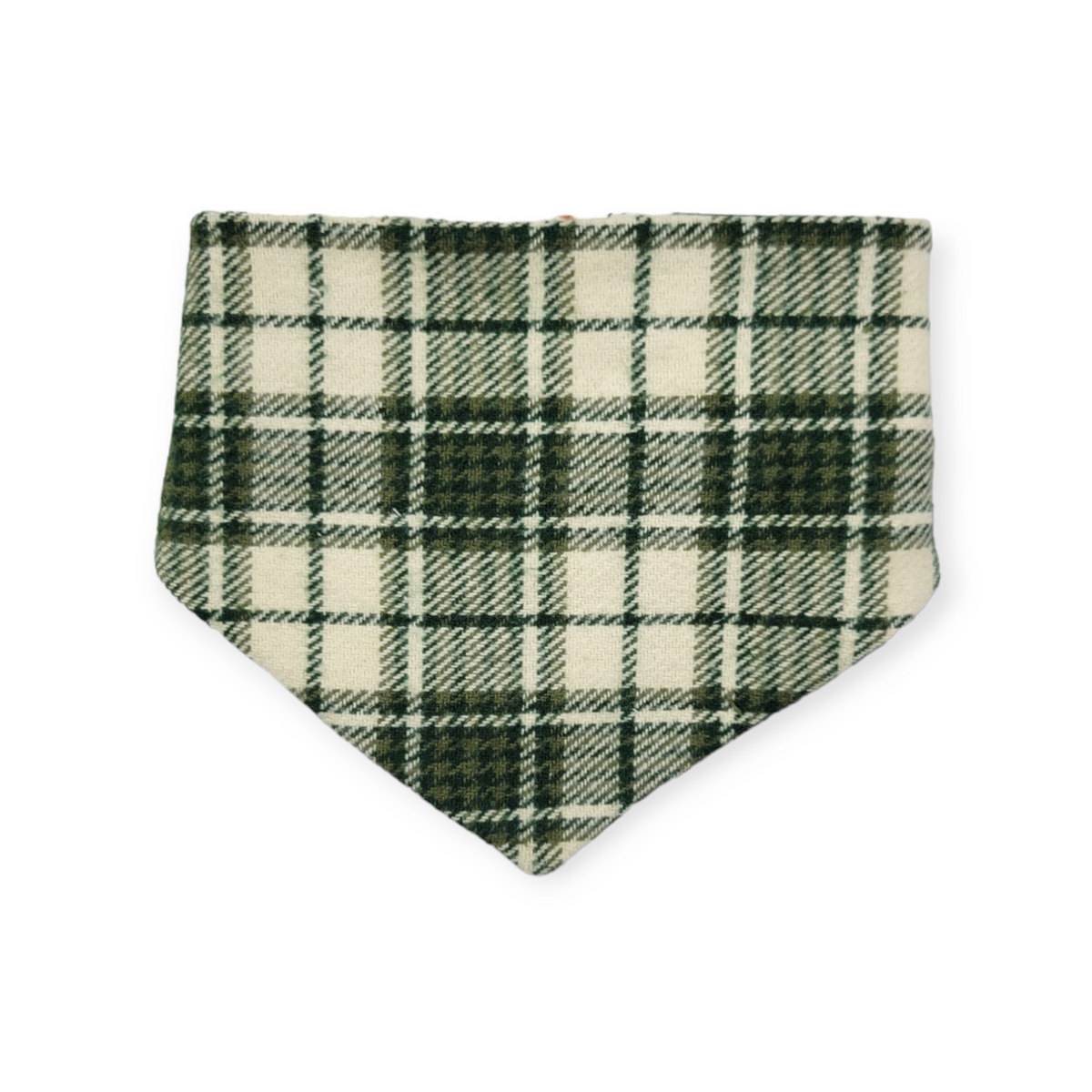 Christmas Tree Farm/Green Plaid Slip-on Scrunchie Bandana (X-Small/Small)