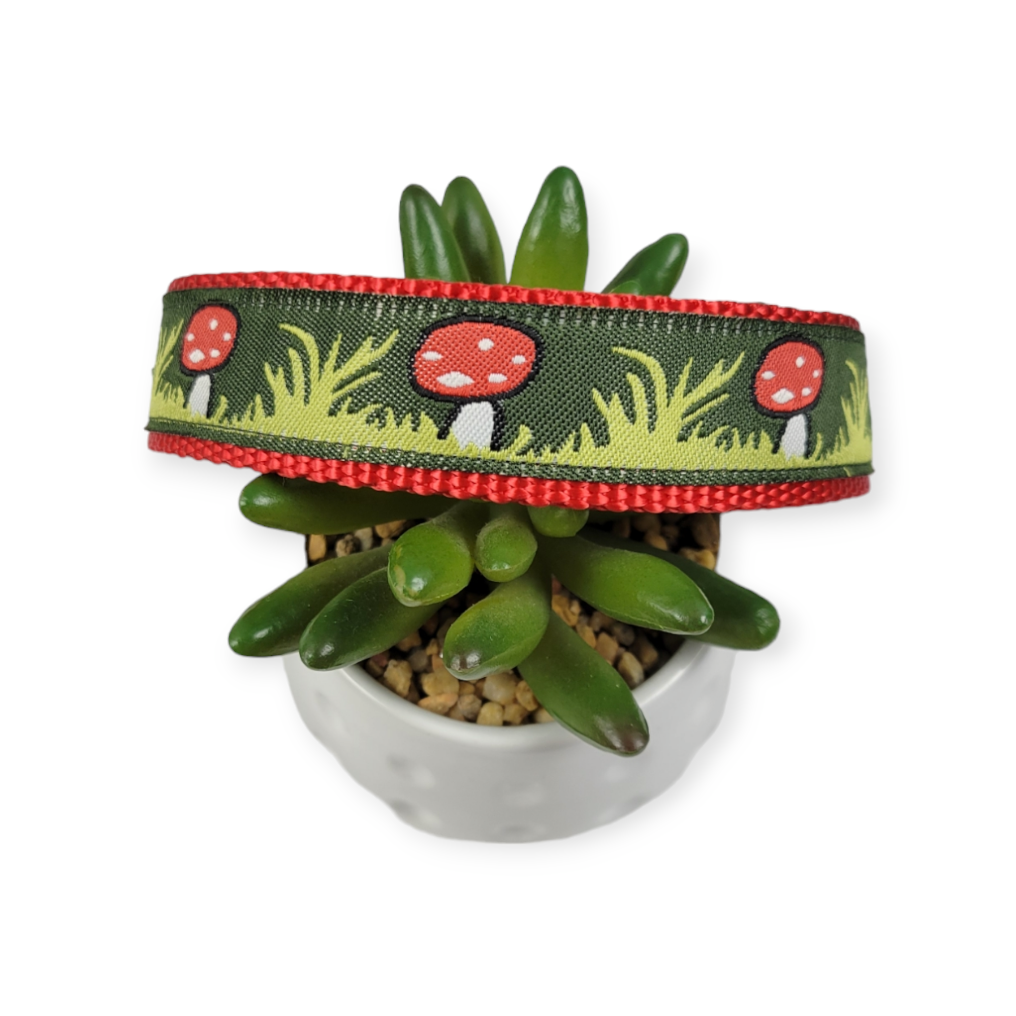 Toadstools Dog collar (Large)