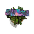 Tropical Leaves Dog collar (Large)