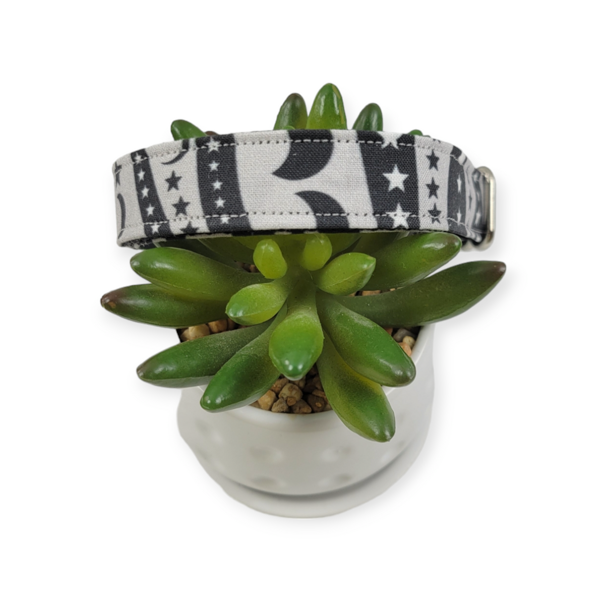 Silvery Moon Rivers Dog Collar (Medium)