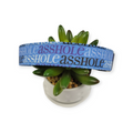 A$$hole on Navy Dog Collar (Large)
