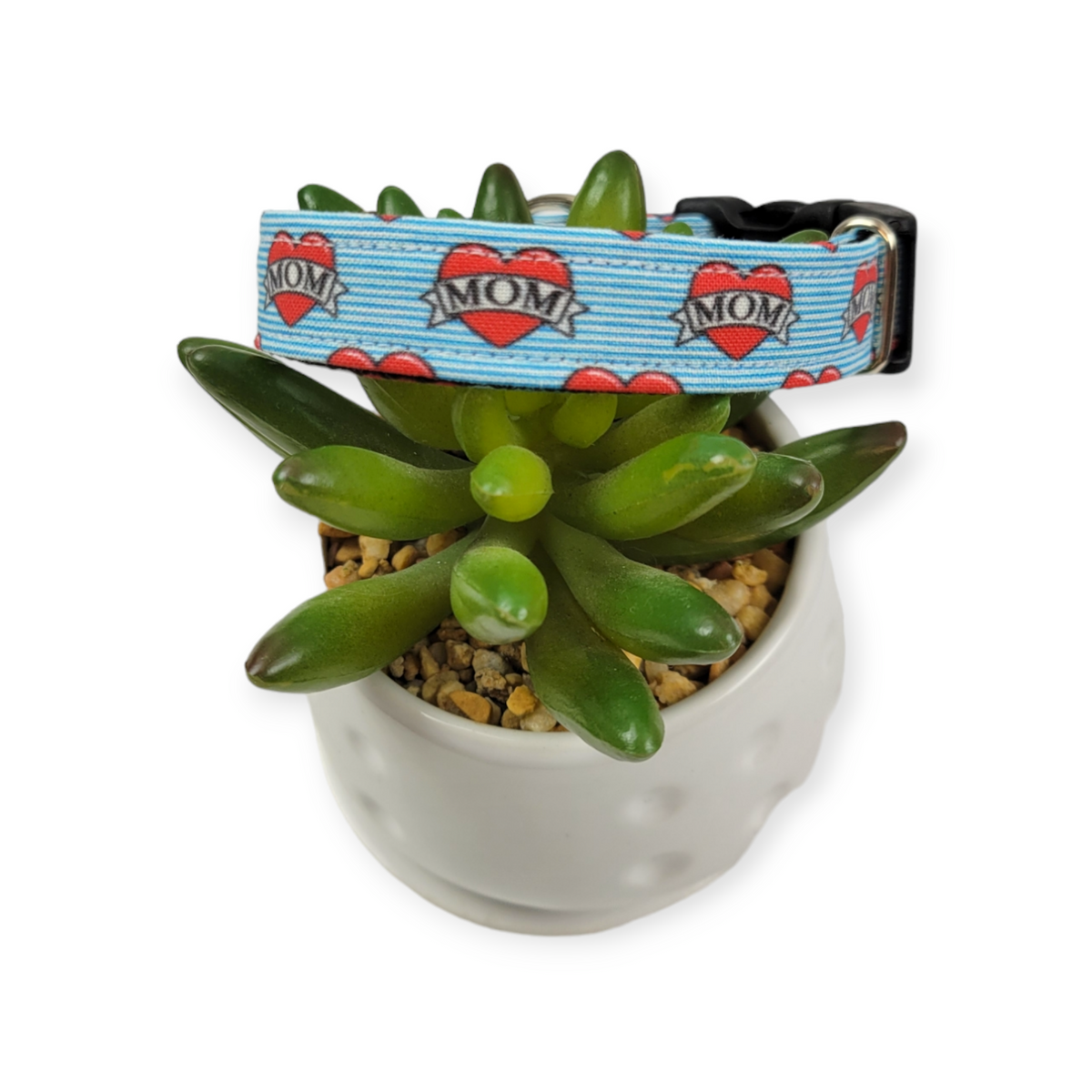 Mom Heart Tattoo Dog collar (Small)