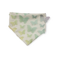 3D Pastel Rainbow Butterflies on Bone Slip-on Scrunchie Bandana (Small)