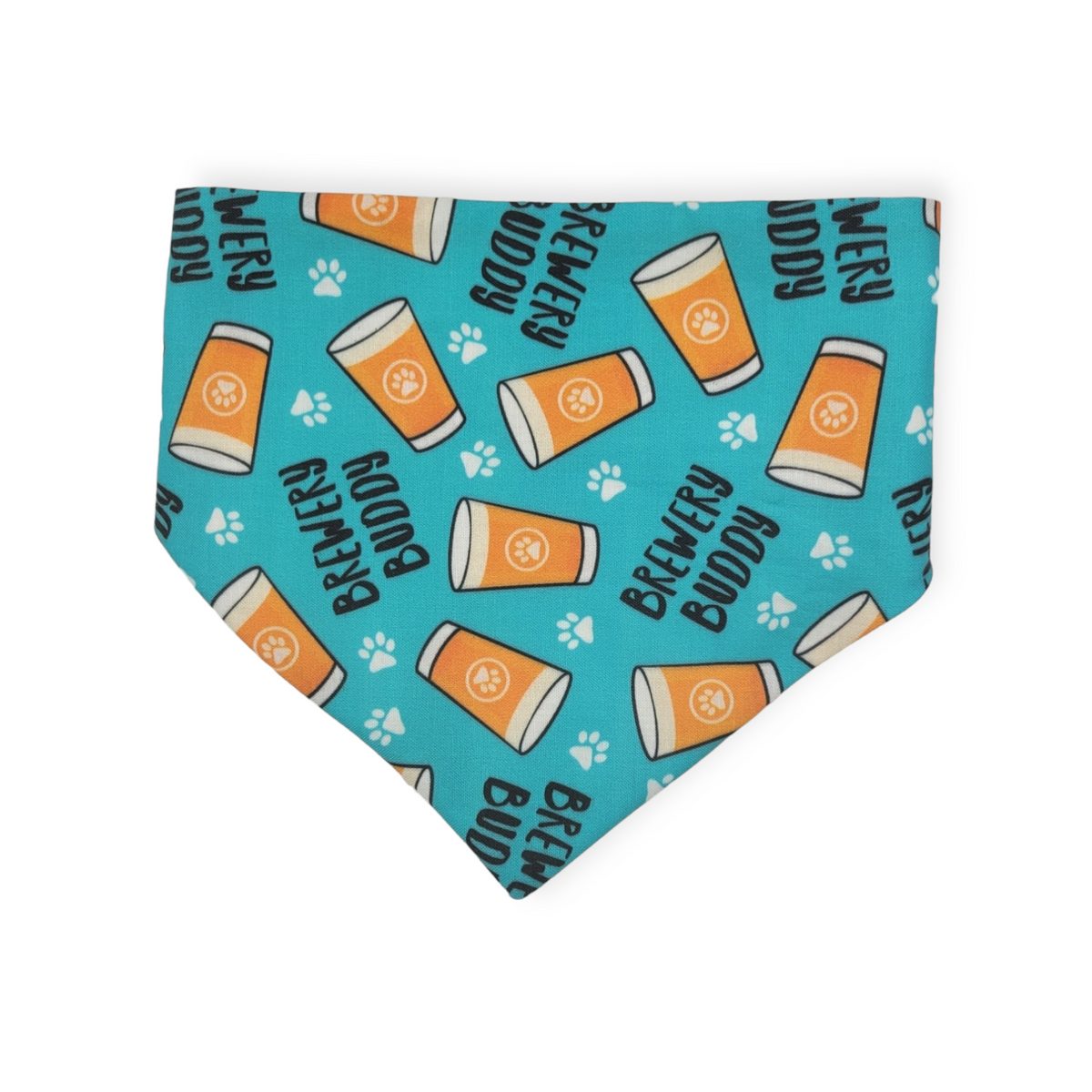 Brewery Buddy/Mustard Plaid Slip-on Scrunchie Bandana (Medium)