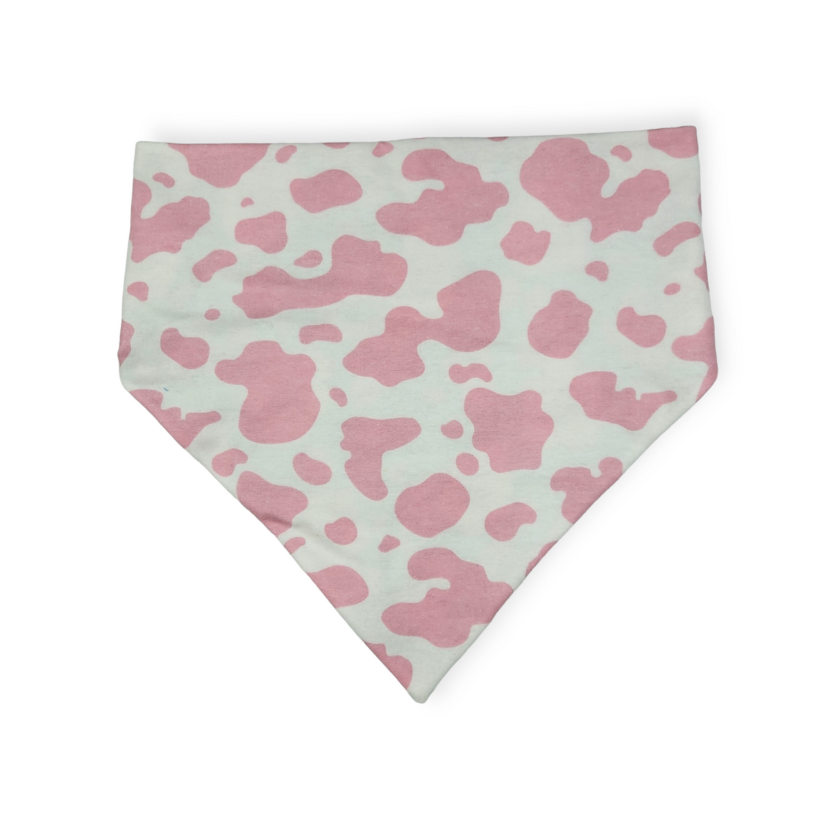 Ambleside Cobblestone Gray/Pink Cow Spots Slip-on Scrunchie Bandana (X-Large)