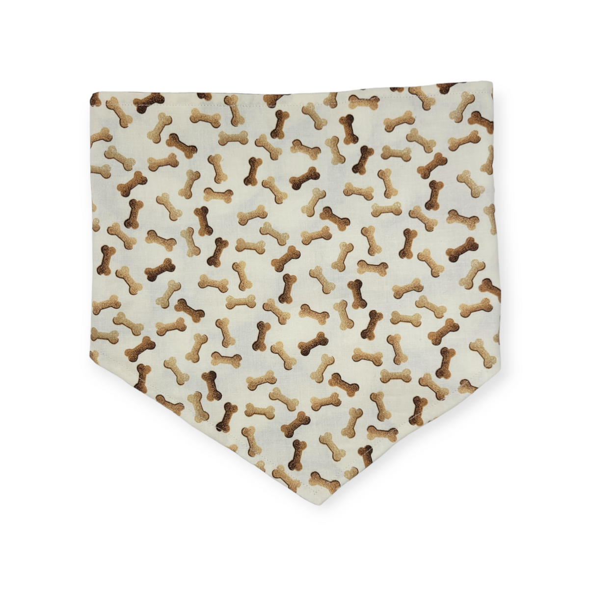 Potatoes/Brown Dog Bones Tie-on Bandana (Large)