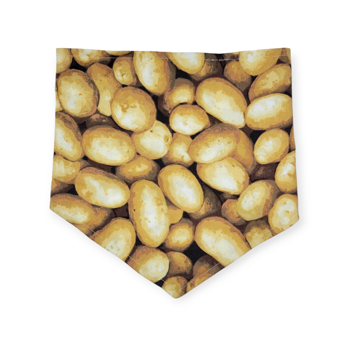 Potatoes/Brown Dog Bones Tie-on Bandana (Large)