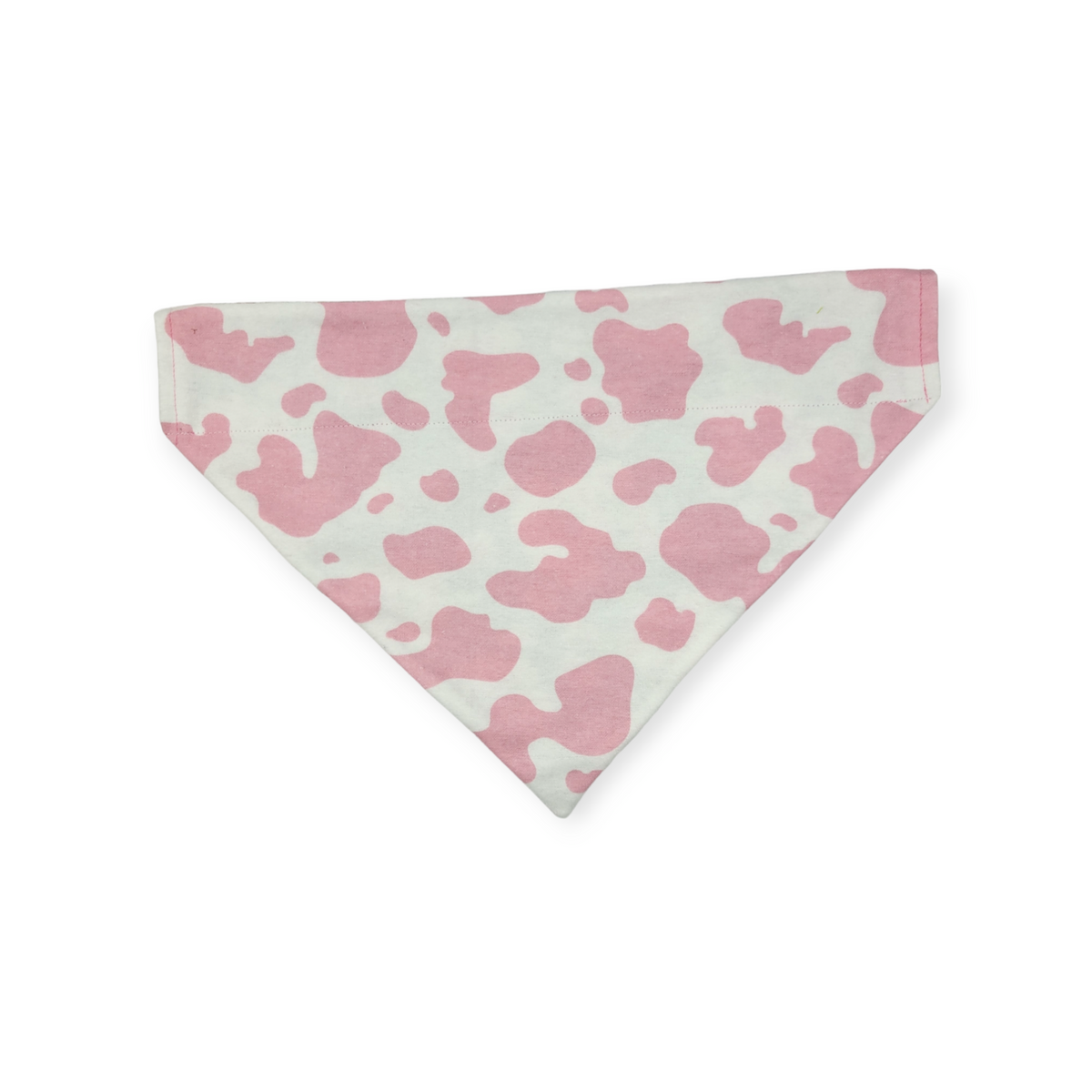 Ambleside Cobblestone Gray/Pink Cow Spots Reversible Slide-on Bandana (Large)