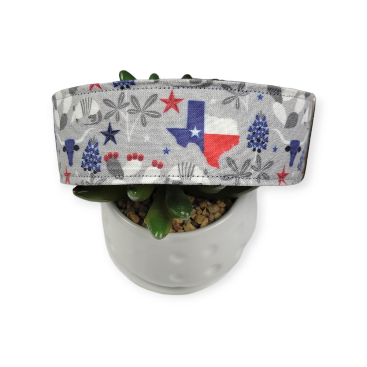 Symbols of Texas Dog collar (Large, 1.5" wide)