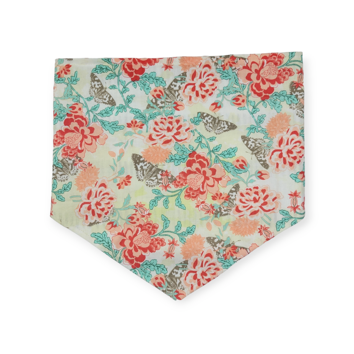 Floral & Butterflies/Modern Farmhouse Dash Tie-on Bandana (Large)