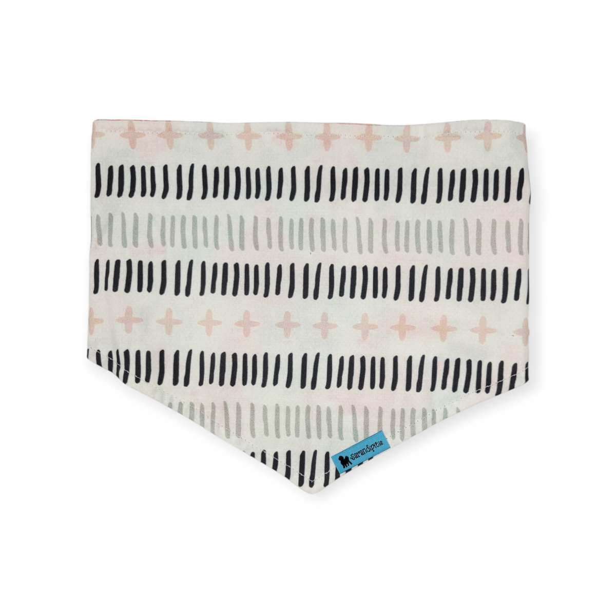 Floral & Butterflies/Modern Farmhouse Dash Reversible Tie-on Bandana (Medium)