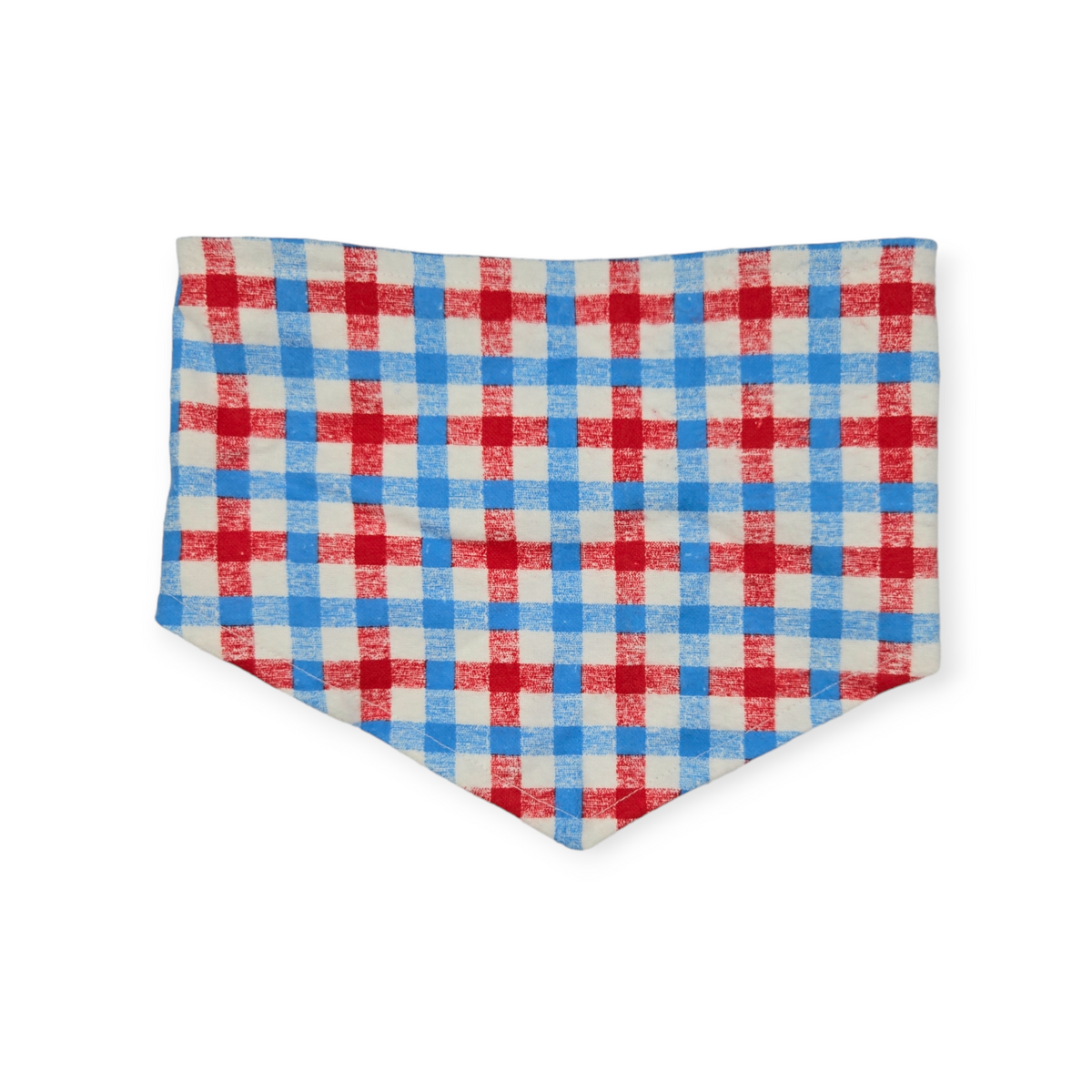 Patriotic Ghosts/Patriotic Plaid Tie-on Bandana (Small)