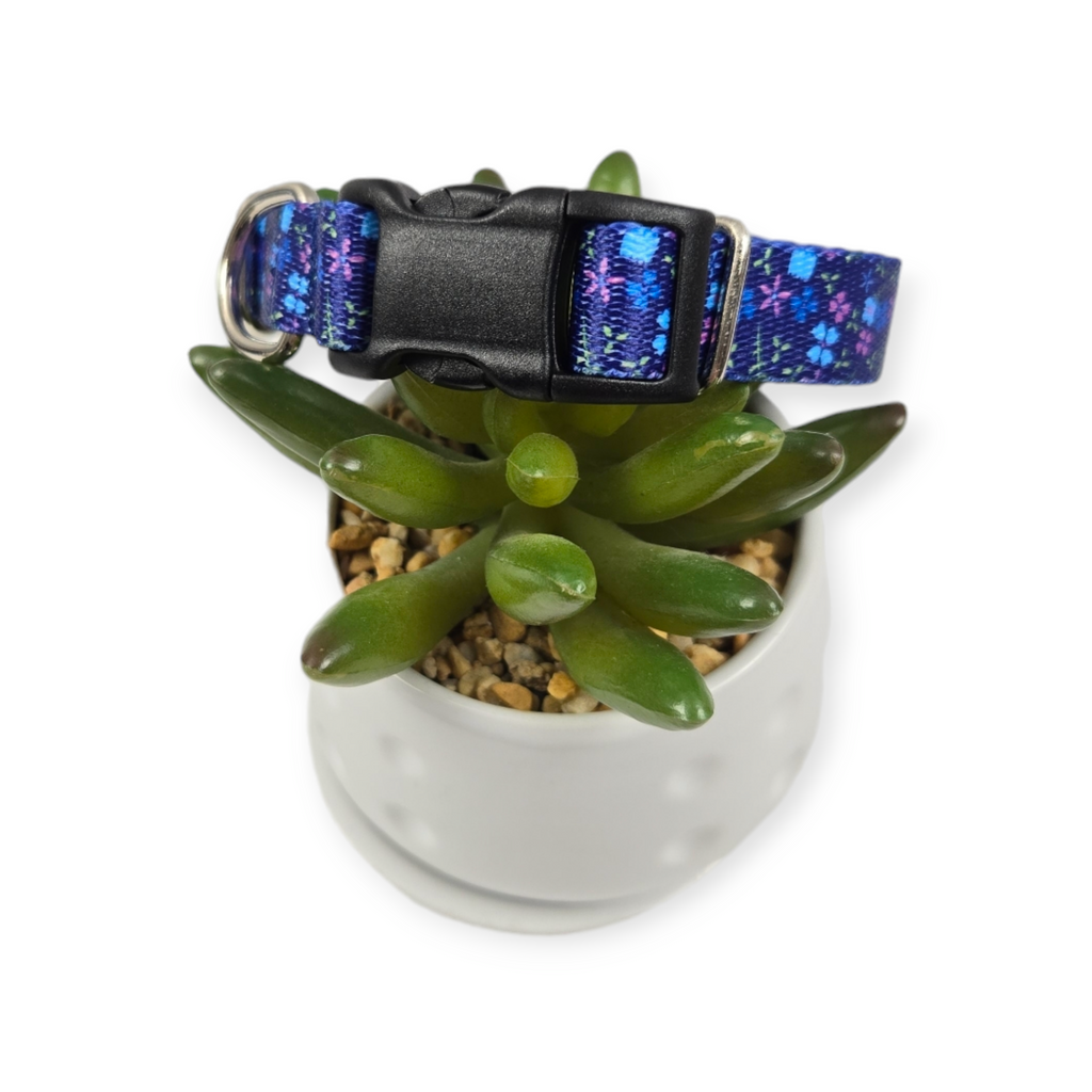 Blueberry Fields Dog Collar (XX-Small)