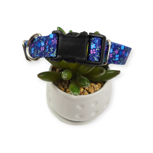 Blueberry Fields Dog Collar (Medium)