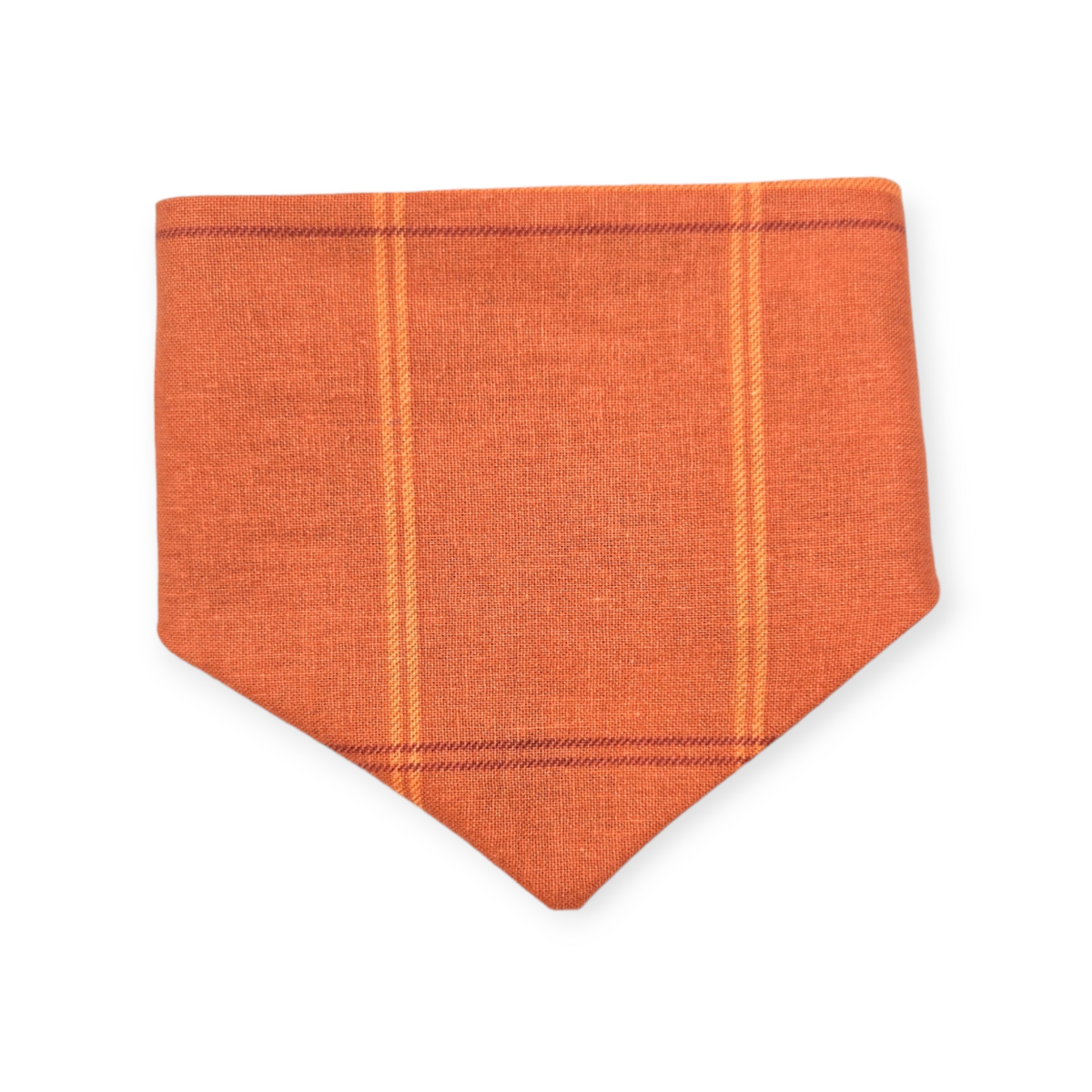 Longhorns Plaid/Orange Plaid Slip-on Scrunchie Bandana (Small)