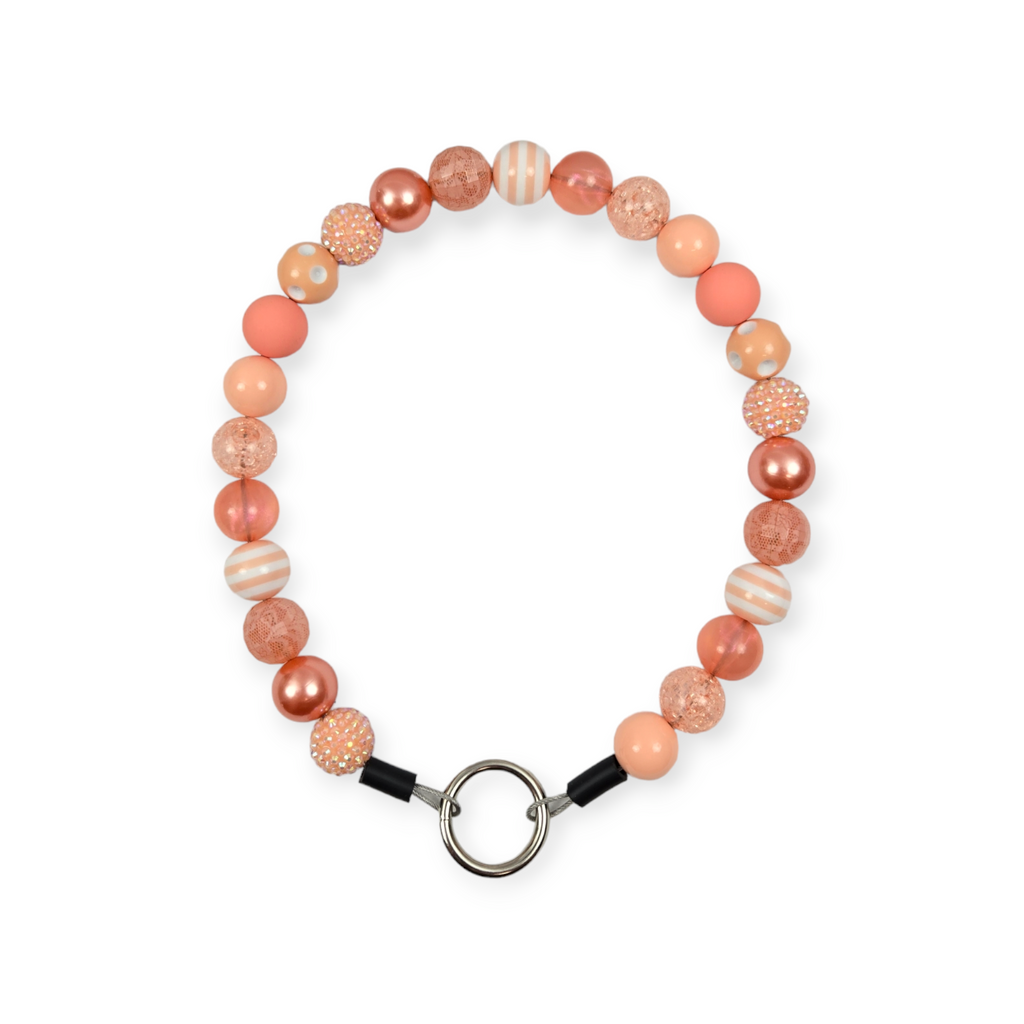 Just Peachy Beaded Collar - 20"