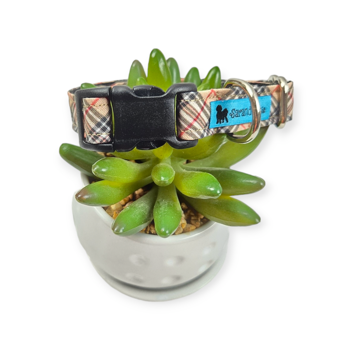 Furberry Plaid Dog collar (Small)