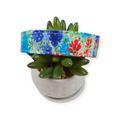 Fields of Blue Ivory Dog Collar (Medium, 1" wide)