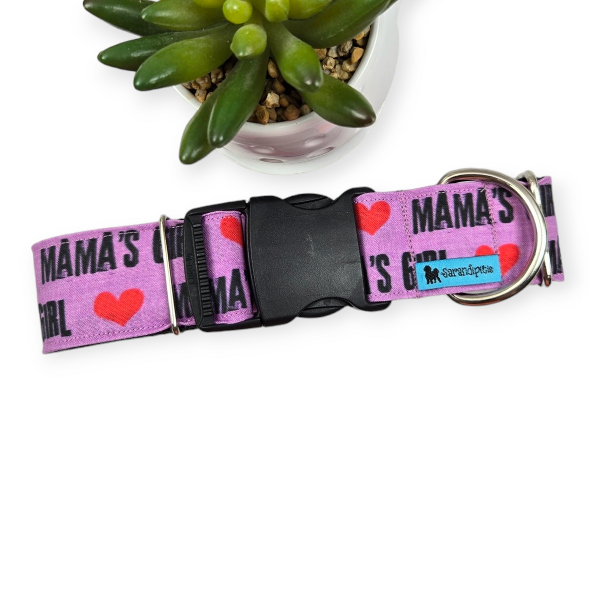 Mama's Girl Dog Collar (X-Large, 1.5" wide)
